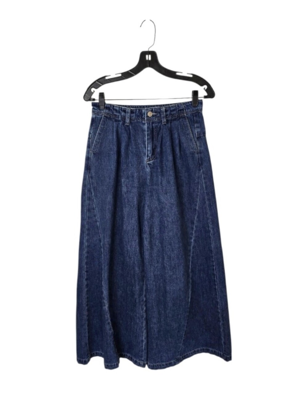 EE:SOME Ultra Wide Leg Pleated Dark Wash Jeans  Women's Small